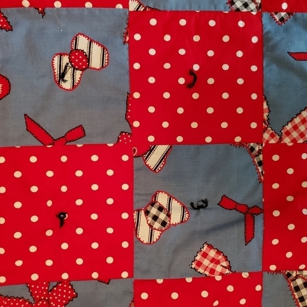 WESTERN THEME BOWS BABY BLANKET